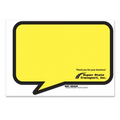 Rectangular Conversation Bubble Stock Art Full Color Dry Erase Decals